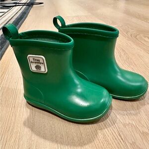 Tree Grandpa Green Toddler Rain Boots